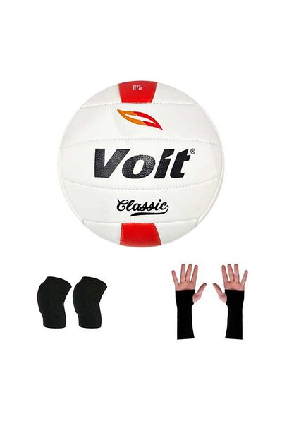 Voit VOIT Classic Volleyball Ball - Included Knee Pad and Grip