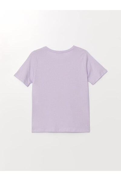 LC Waikiki LCW Damen T-Shirt – Rundhalsausschnitt, Bedruckt, Kurzarm