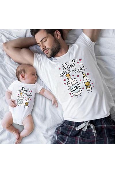 venüsdijital Tricou Gın Tonic Gift for Father - Body (Prețul este pentru 1 Body)