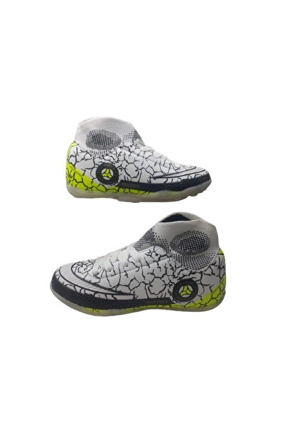 TİWİNGO Чоловічі дитячі футбольні бутси з біло-чорними шкарпетками для гри на штучному покритті