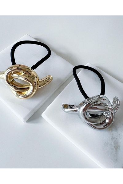 Âlâ Atelier Pinterest Buckle Silver Knot Model Bulge Rubber Buckle