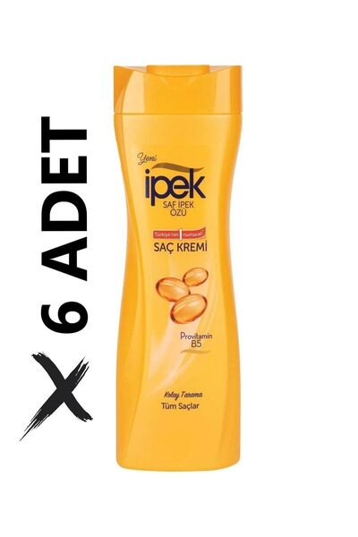 İpek Tüm Saçlar Için Saç Kremi Provitamin B5-kolay Tarama-450mlx6 Adet Avantaj Set