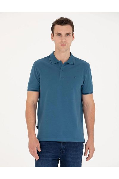 Pierre Cardin Μπλουζάκι Indigo Slim Fit Polo Collar