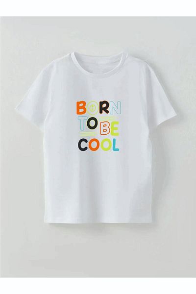 Cevval Αγόρι - BORN TO BE COOL Μπλουζάκι με στάμπα