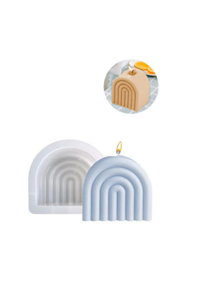 Sirius Hobi Epoksi Kalıp Alçı Mum Gökkuşağı Mumluk Kalıbı 1