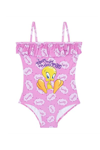 SLIPSTOP Tweety Girl's UV Filtered Swimsuit