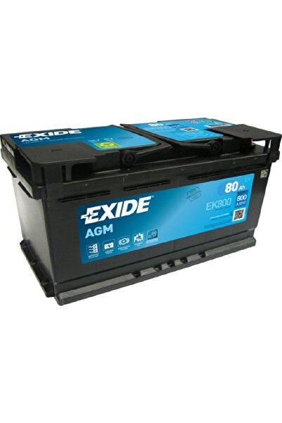 EXIDE 12 V 80 Ah Agm 800 A(EN) Start-stop Akü Ek800