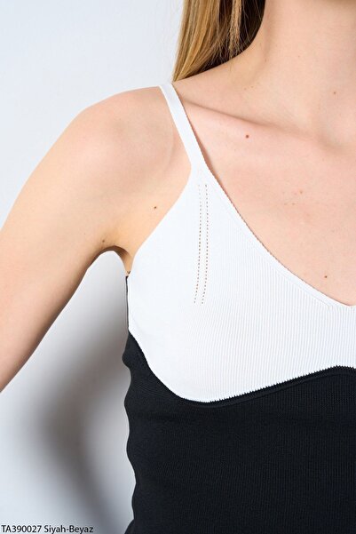 Ladyone Γυναικείο Μαύρο Λευκό Μονό Στάνταρ