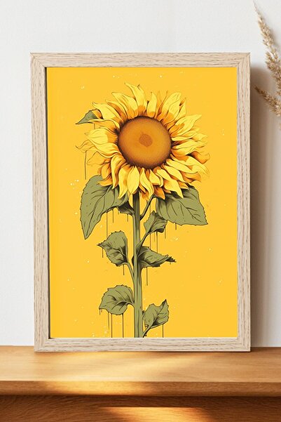 Luna Marissa Αφίσα ηλίανθου - Αφίσα τοίχου από γυαλιστερό χαρτί χωρίς πλαίσιο