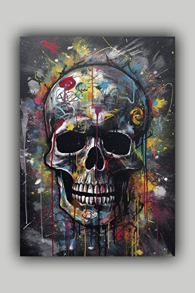 Luna Marissa Αφίσα Skull Head Αφίσα τοίχου χωρίς πλαίσιο