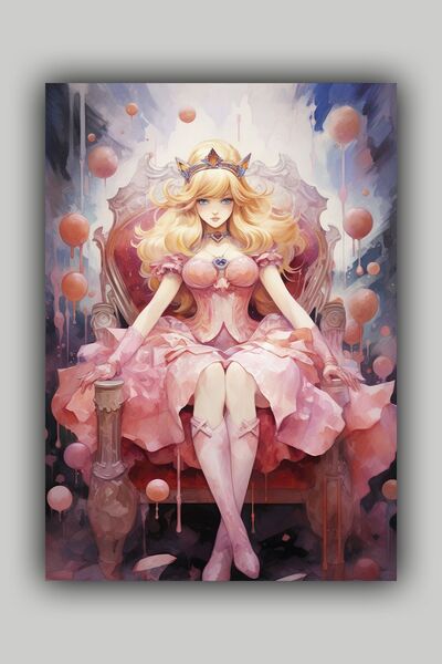 Luna Marissa Αφίσα Πριγκίπισσας σε Ροζ Χρώματα Αφίσα τοίχου χωρίς πλαίσιο