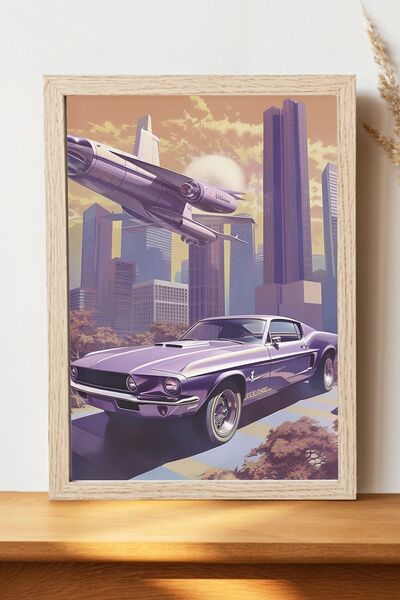Luna Marissa Εικονογράφηση αφίσας Mustang - Αφίσα αυτοκινήτου από γυαλιστερό ...