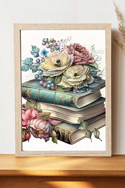 Luna Marissa Αφίσα λουλουδιών βιβλίου - Αφίσα τοίχου από γυαλιστερό χαρτί χωρ...