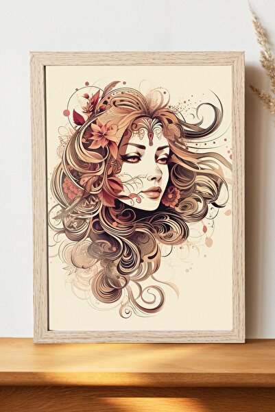 Luna Marissa Εικονογράφηση Γυναικεία αφίσα - Αφίσα τοίχου από γυαλιστερό χαρτ...