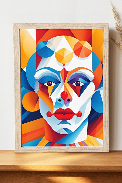 Luna Marissa Σουρεαλιστική αφίσα προσώπου - Αφίσα τοίχου από γυαλιστερό χαρτί...