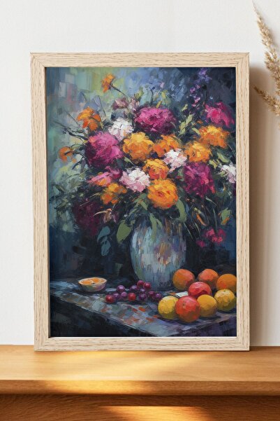 Luna Marissa Αφίσα βάζου εικονογράφησης - Αφίσα ψηφιακής τέχνης από χοντρό χα...