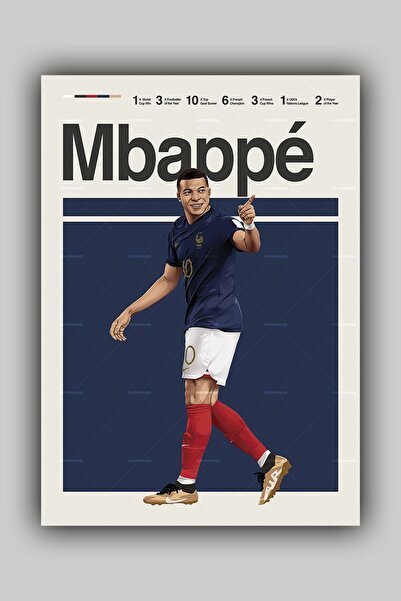 Luna Marissa Αφίσα Kylian Mbappe - Αφίσα τοίχου χωρίς πλαίσιο