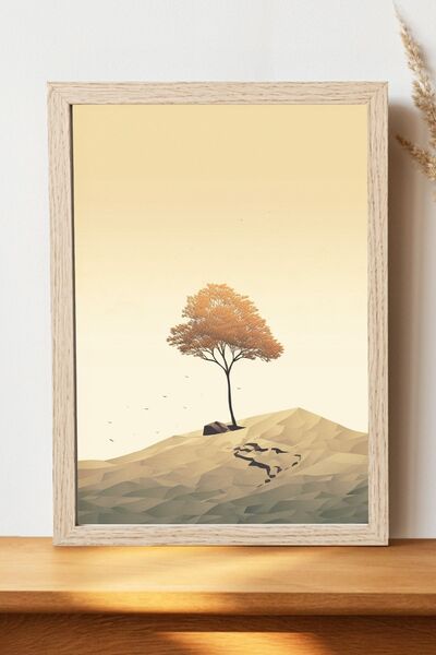 Luna Marissa Μίνιμαλ αφίσα δέντρου - Αφίσα τοίχου από γυαλιστερό χαρτί χωρίς ...