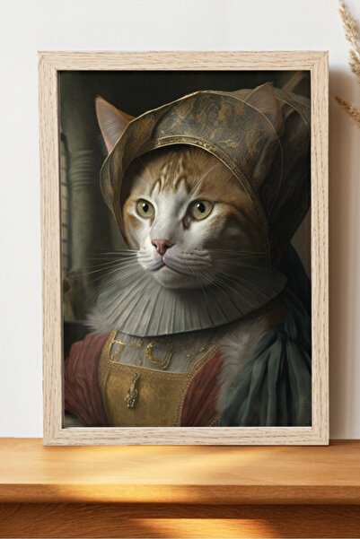 Luna Marissa Αφίσα γάτας της Αναγέννησης - Αφίσα ψηφιακής τέχνης χωρίς πλαίσιο