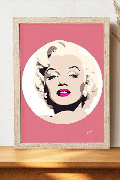Luna Marissa Μινιμαλιστική αφίσα Marilyn Monroe - Διακοσμητική αφίσα από χοντ...