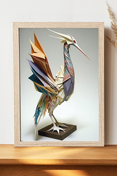 Luna Marissa Αφίσα οριγαμί - Αφίσα τοίχου από γυαλιστερό χαρτί χωρίς πλαίσιο