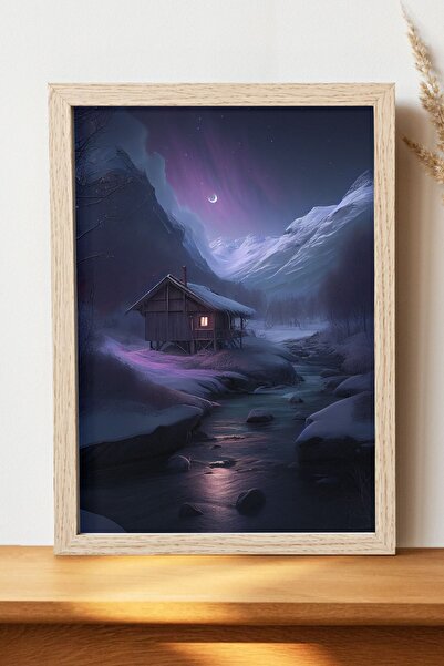 Luna Marissa Αφίσα Νορβηγικού Δάσους - Αφίσα ψηφιακής τέχνης από χοντρό χαρτί...