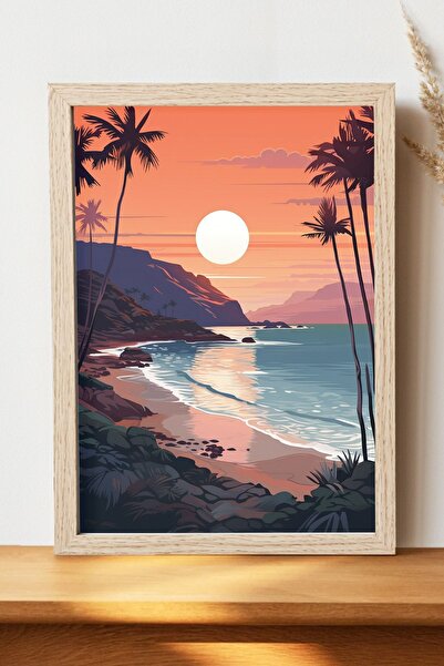 Luna Marissa Αφίσα Sahil Antalya - Αφίσα τοίχου από γυαλιστερό χαρτί χωρίς πλ...