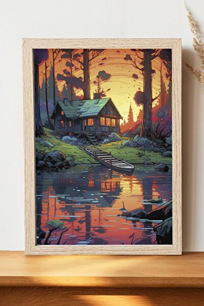 Luna Marissa Αφίσα τοπίων - Αφίσα τοίχου από γυαλιστερό χαρτί χωρίς πλαίσιο