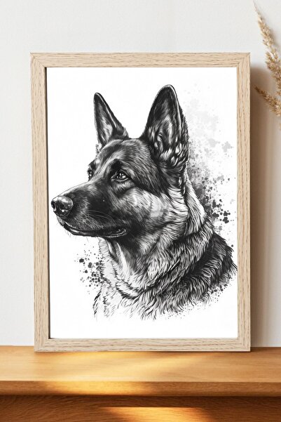 Luna Marissa Αφίσα γερμανικού βοσκού - Αφίσα τοίχου από γυαλιστερό χαρτί χωρί...