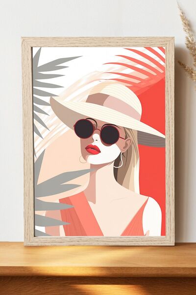 Luna Marissa Εικονογράφηση Γυναικεία αφίσα - Αφίσα τοίχου από γυαλιστερό χαρτ...