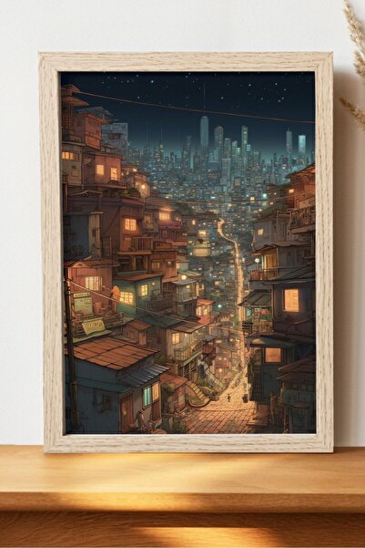 Luna Marissa Anime Stil Manzara Poster - Çerçevesiz Anime Poster