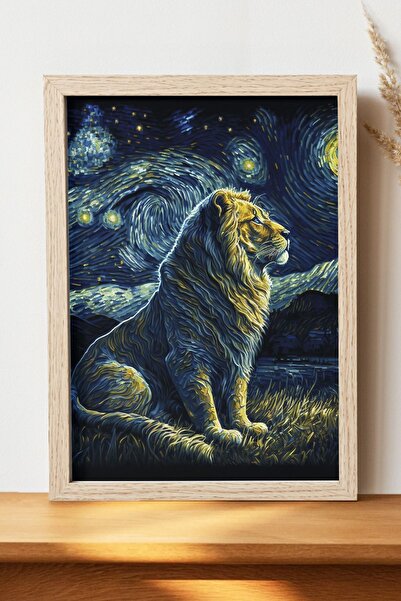 Luna Marissa Αφίσα σε στυλ Βαν Γκογκ - Αφίσα ψηφιακής τέχνης από χοντρό χαρτί...