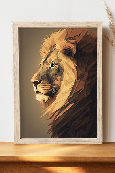 Luna Marissa Αφίσα Λιοντάρι - Αφίσα τοίχου από γυαλιστερό χαρτί χωρίς πλαίσιο