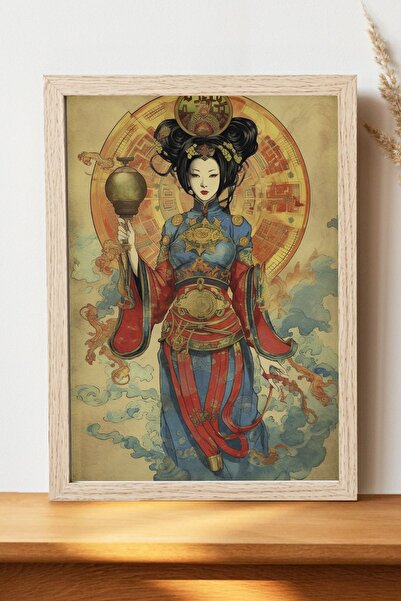 Luna Marissa Αφίσα ιαπωνικής γκέισας - Αφίσα τοίχου από γυαλιστερό χαρτί χωρί...