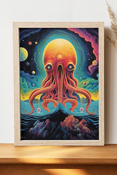 Luna Marissa Αφίσα Χταπόδι - Αφίσα τοίχου από γυαλιστερό χαρτί χωρίς πλαίσιο