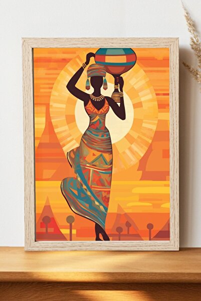 Luna Marissa Αφίσα Αφρικανής Γυναίκας - Αφίσα τοίχου από γυαλιστερό χαρτί χωρ...