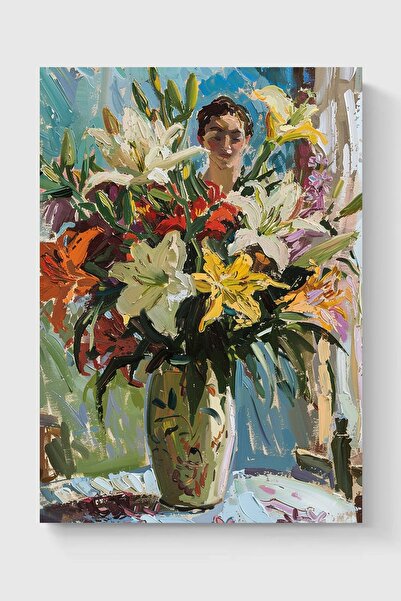 Luna Marissa Καλλιτεχνική αφίσα με λουλούδια για κορίτσια χωρίς πλαίσιο