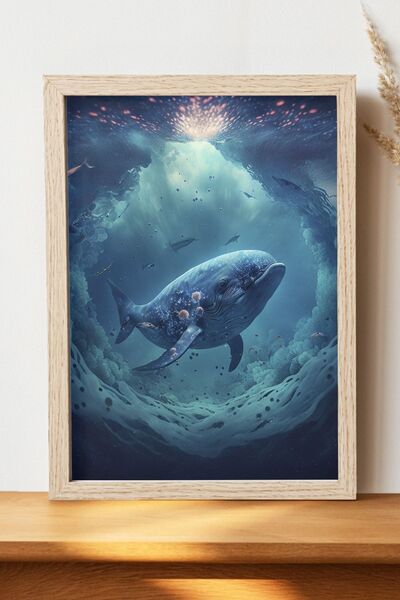 Luna Marissa Αφίσα υποβρυχίου - Αφίσα ψηφιακής τέχνης από χοντρό χαρτί χωρίς ...