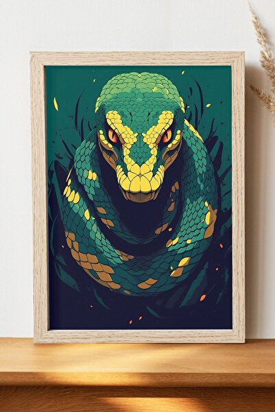 Luna Marissa Αφίσα φιδιού - Αφίσα τοίχου από γυαλιστερό χαρτί χωρίς πλαίσιο