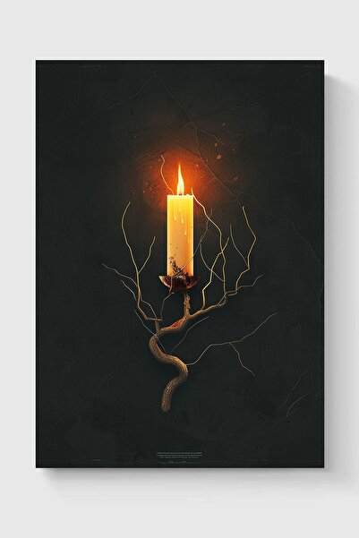 Luna Marissa Καλλιτεχνική αφίσα με κερί χωρίς πλαίσιο τοίχου