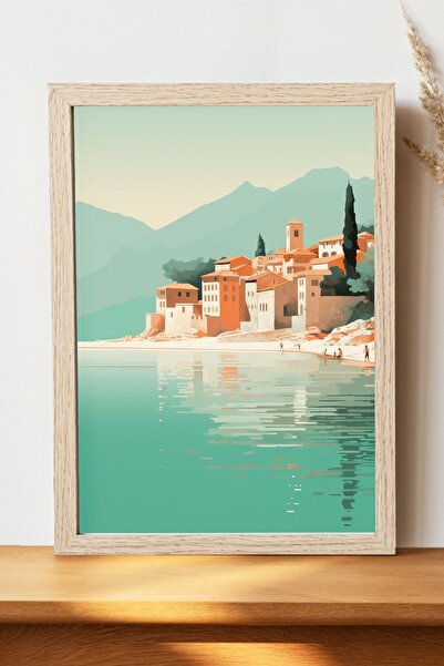 Luna Marissa Αφίσα τοπίων - Αφίσα τοίχου από γυαλιστερό χαρτί χωρίς πλαίσιο