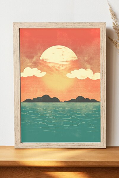 Luna Marissa Μινιμαλιστική μοντέρνα αφίσα τέχνης - Αφίσα τοίχου από γυαλιστερ...