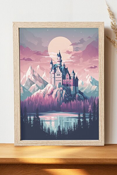 Luna Marissa Εικονογράφηση Αφίσα Κάστρου - Αφίσα ψηφιακής τέχνης από χοντρό χ...