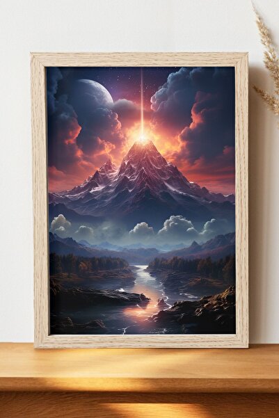 Luna Marissa Αφίσα τοπίων - Αφίσα τοίχου από γυαλιστερό χαρτί χωρίς πλαίσιο