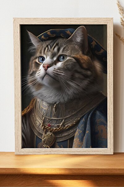 Luna Marissa Αφίσα γάτας της Αναγέννησης - Αφίσα ψηφιακής τέχνης χωρίς πλαίσιο