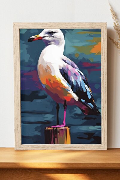 Luna Marissa Αφίσα Γλάρου - Αφίσα ψηφιακής τέχνης από χοντρό χαρτί χωρίς πλαίσιο