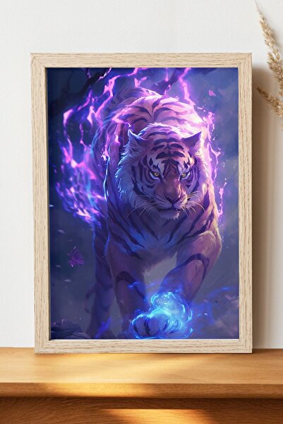 Luna Marissa Καλλιτεχνική αφίσα τίγρης - Αφίσα τοίχου από γυαλιστερό χαρτί χω...
