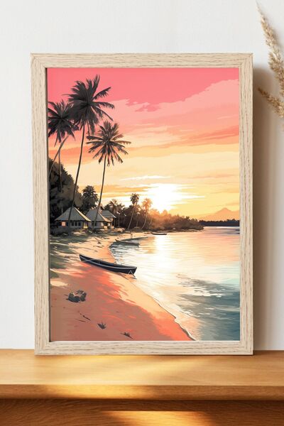 Luna Marissa Αφίσα τοπίων - Αφίσα τοίχου από γυαλιστερό χαρτί χωρίς πλαίσιο