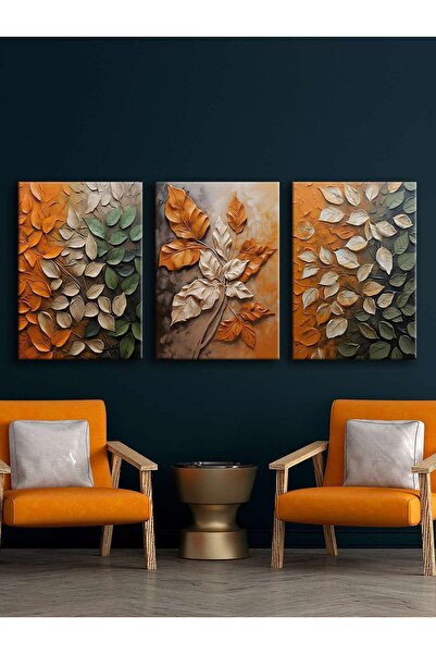 Voovart Kanvas Duvar Tablosu 3'lü Canvas Tablo Seti - VOOV4192