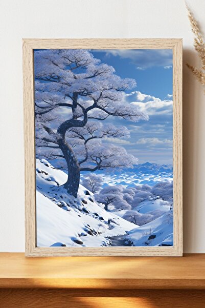 Luna Marissa Χειμερινή αφίσα τοπίων - Αφίσα τοίχου από γυαλιστερό χαρτί χωρίς...